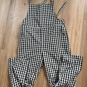 Gingham Bib Overalls